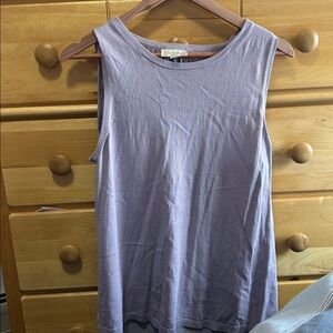 LOFT Light Purple Knit Blouse size Large